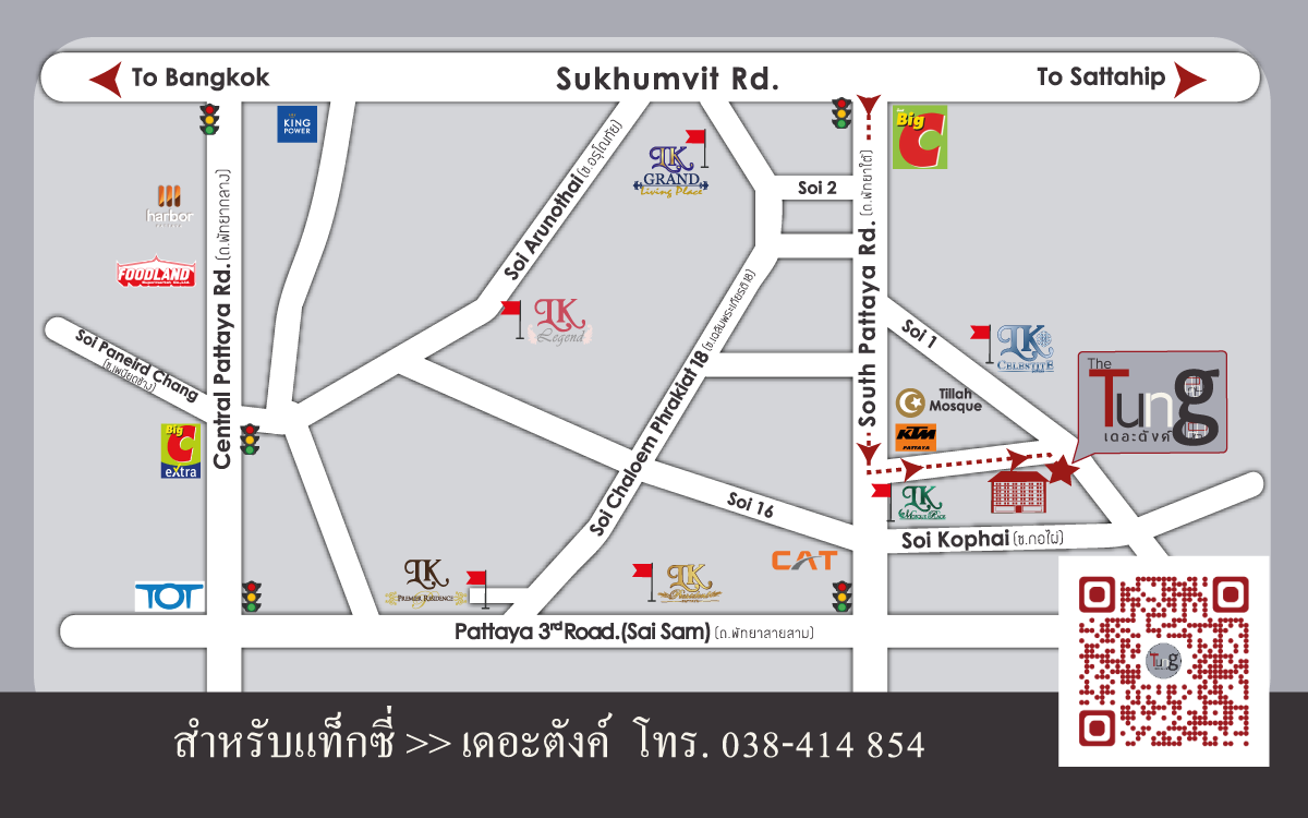 Map - The Tung Pattaya
